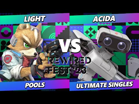 ReWired Fest 2023 - Light (Fox) Vs. Acida (ROB) Smash Ultimate - SSBU