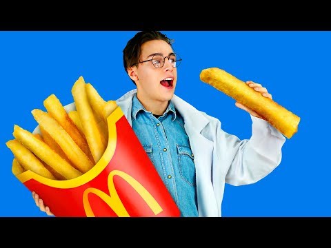 Огромная и миниатюрная еда – 7 идей