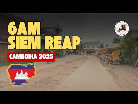 Morning Ride Through Siem Reap: Markets, Coffee &amp; Countryside 🇰🇭☀️