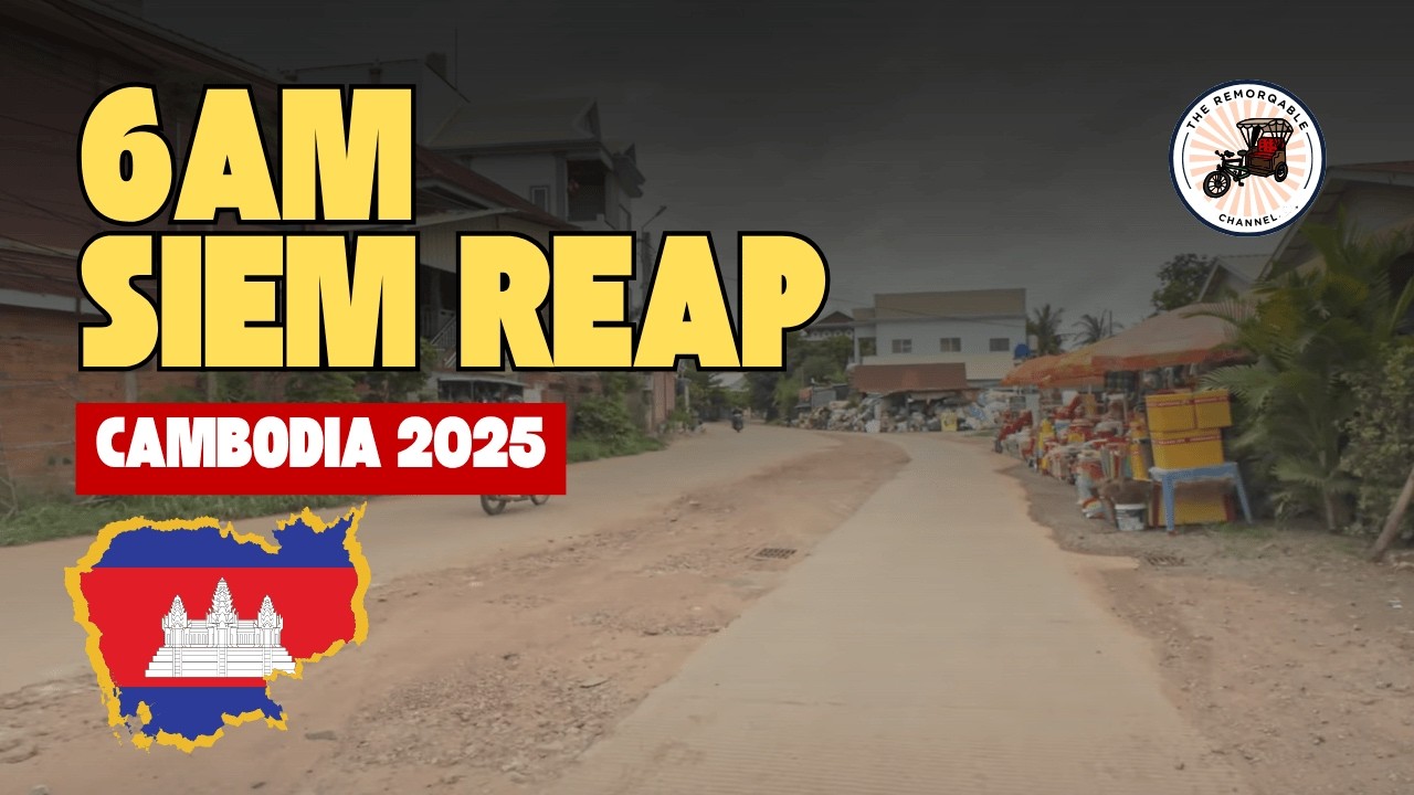 Morning Ride Through Siem Reap: Markets, Coffee &amp; Countryside 🇰🇭☀️