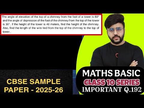 The angle of elevation of the top of a chimney from the foot of a tower is 60° and the angle of depr