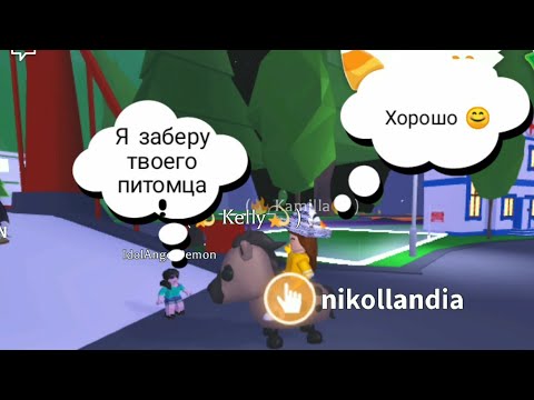 °• Украли питомца || Adopt me || хейтер вернулся •°