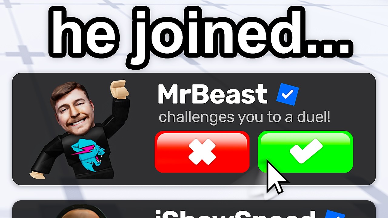I Invited 100 Celebrities to Play Roblox Rivals!