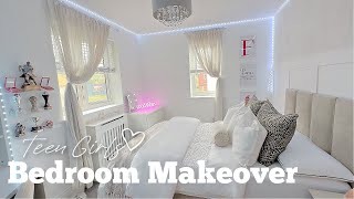 EXTREME BEDROOM MAKEOVER 2023 | Teen Girls Decor Ideas | Neutral Aesthetic Room Transformation | AD