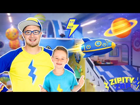 Space Playground Adventure for Kids | Indoor Space Play & Fun Slides