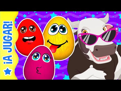 JUGAMOS Con BARTOLITO Y LA VACA LOLA a Aprender con Los HUEVOS SORPRESA 🌈 A JUGAR 🥳