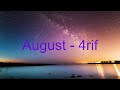 4rif - August [LYRIC VIDEO]