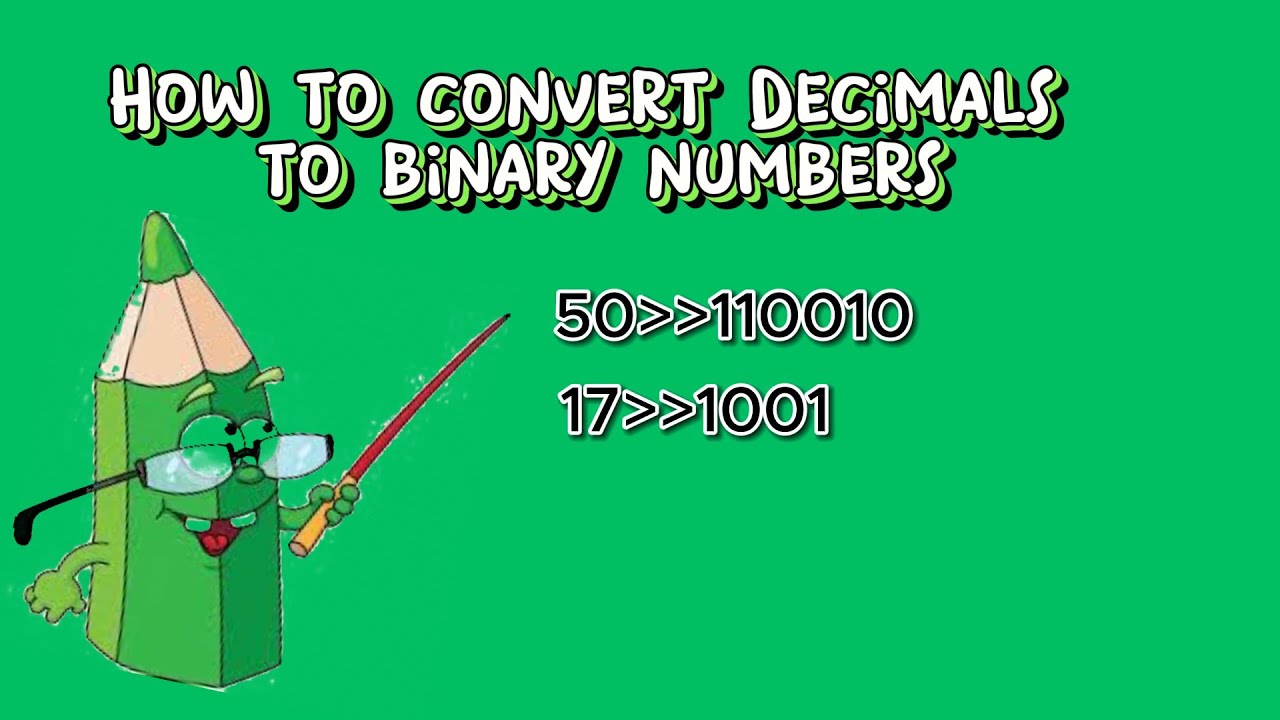 🧑🏽‍🏫How to convert Decimal numbers to Binary numbers
