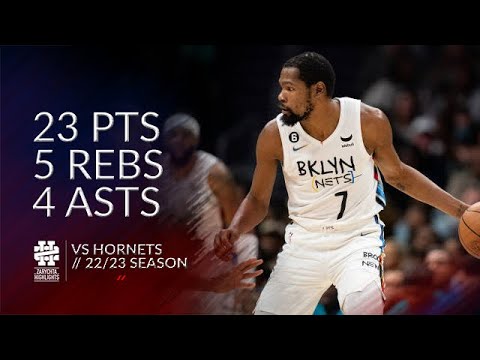 Kevin Durant 23 pts 5 rebs 4 asts vs Hornets 22/23 season