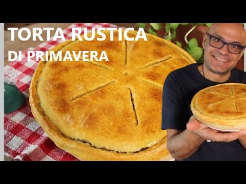 Torta RUSTICA di PRIMAVERA torta salata senza ricotta ALLE VERDURE