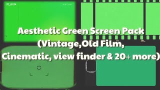 Aesthetic VHS Green Screen Pack (Old filmVintageVi