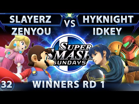 SSS 32 - Zenyou & Slayer (Red) Vs  Hyknight & idKey (Green) - Smash 4 - Winners RD 1 - Sm4sh WiiU