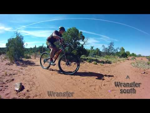 Riding the campground trails...