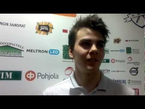 EICC2012 Tatu Knuutila FIN:"Tough match but happy to win"
