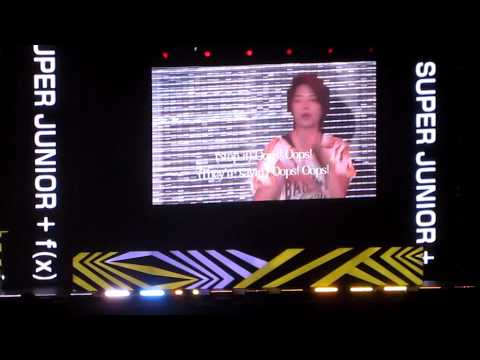 120804 SMTown Tokyo 2012 F(x) collab with Super Junior  Oops! Part I