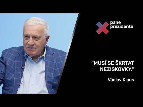 Václav Klaus: Média z mého výroku o Svěrákovi udělala podvod, školství nás děsí víc než politika