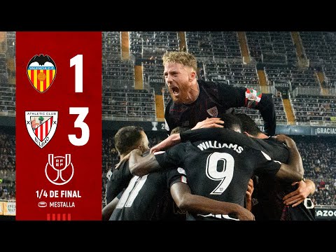 HIGHLIGHTS | Copa 2022/23 1/4 Final | Valencia CF 1-3 Athletic Club | RESUMEN – LABURPENA