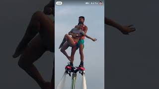 Fly Board ride is so 😊 😊#shorts #adventure #flyboard #bluesilvers#varil