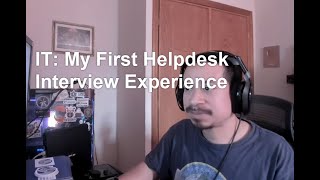 IT: My First Helpdesk Interview Experience working for msp