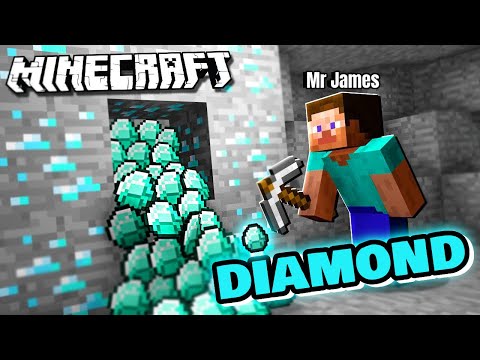 "Mr James' Insane Diamond Mining Livestream!" #Minecraft #Shorts