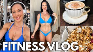 FITNESS VLOG 🔥 what I eat in a day, my supplement routine, skims haul, glutes workout + home life
