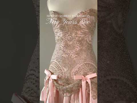 Sewing my New Years Eve dress ✨🪡 #sewing #fashion #fashiondesign #seamstress #dressmaker #sew