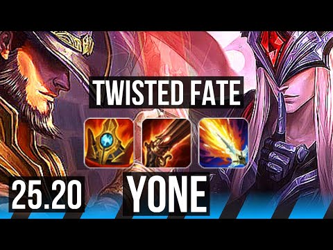 TWISTED FATE vs YONE (MID) | 9/1/14, Dominating | EUW Master | 25.20