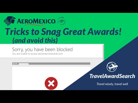 The Trick to Snag Great Aeromexico Awards! (and bypass the 