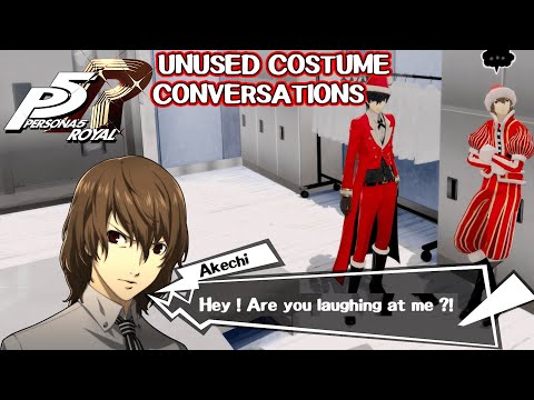 Unused Akechi Costume Conversations - Persona 5 Royal