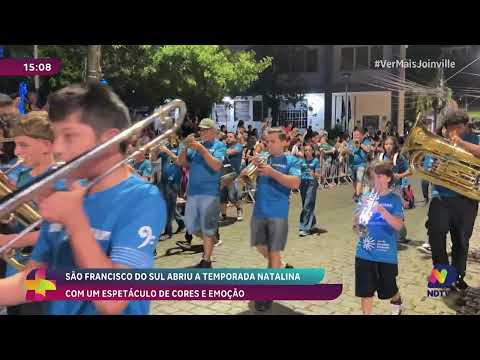 São Francisco do Sul abre o Natal com espetáculo de luzes nas ruas históricas