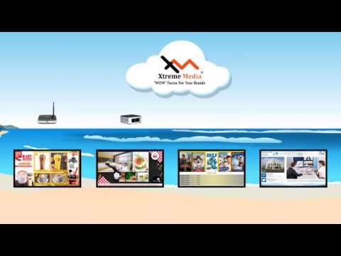 Xtreme media rectangle advertising digital signage