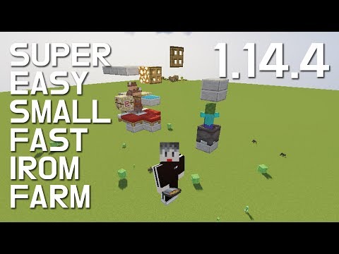 SUPER EASY Minecraft IRON FARM 1.14.4 Tutorial SUPER FAST 380/h [Foxcraft]