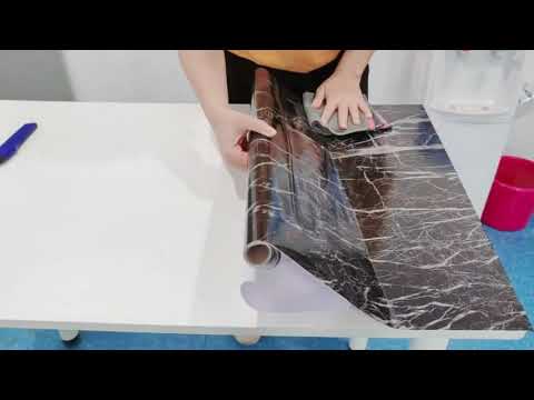 Papel Tapiz Para Pared Mármol Negro Vinilico Autoadherible