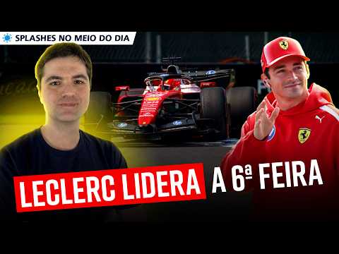 Leclerc lidera os treinos no México; Hamilton para e Verstappen se toca com Lawson #f1