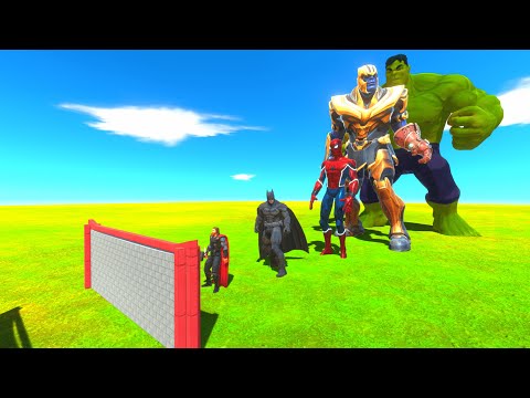 Big & Small Avengers vs Clash Block Race -Animal Revolt Battle Simulator