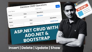 ASP.NET CRUD with ADO.NET & Bootstrap | Urdu 2025