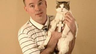 Don't worry, animal lovers - lightly tormenting your pets is OK with the Internet provided it's in the service of atheistic hilarity. (Via.)