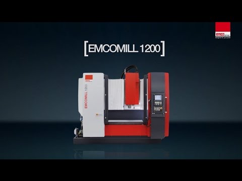 Вертикальный фрезерный трехосевой обрабатывающий центр с ЧПУ EMCO EMCOMILL 1200 - Видео c Youtube №1