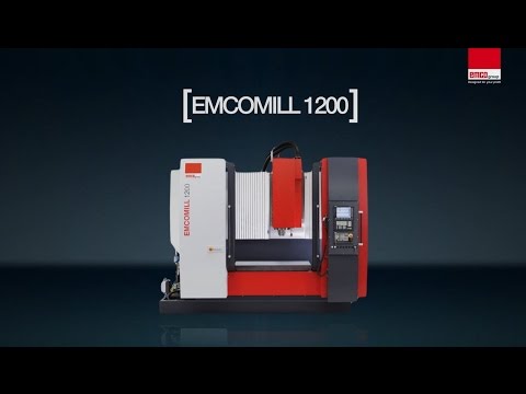 Вертикальный фрезерный трехосевой обрабатывающий центр с ЧПУ EMCO EMCOMILL 1200 - Видео c Youtube №1