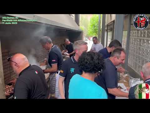 Alfa Romeo 4C En familia todos los Alfistas Club Sport parrillada en Cavas Blancher