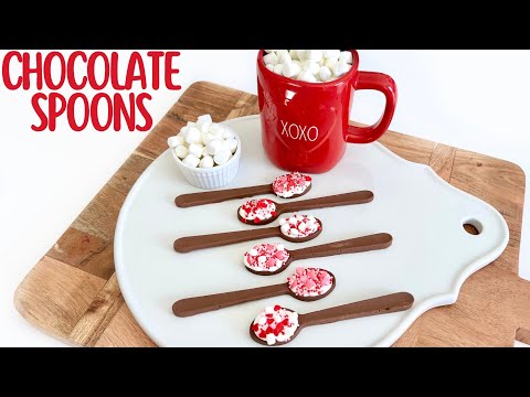 How to Make Chocolate Spoons | Hot Chocolate Spoons