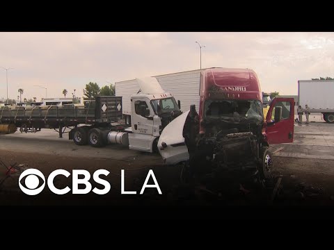 Semi-truck driver arrested for deadly crash on 10 Freeway in Ontario