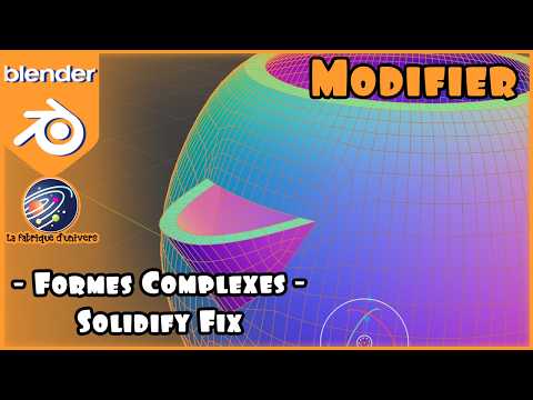 Tuto Blender FR n°130: Modifier - Formes Complexes - Solidify Fix #blendertutorial #blendertricks