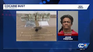 Man arrested, accused of trafficking over 2 kilograms of cocaine as weapon found in car in Lee Co...