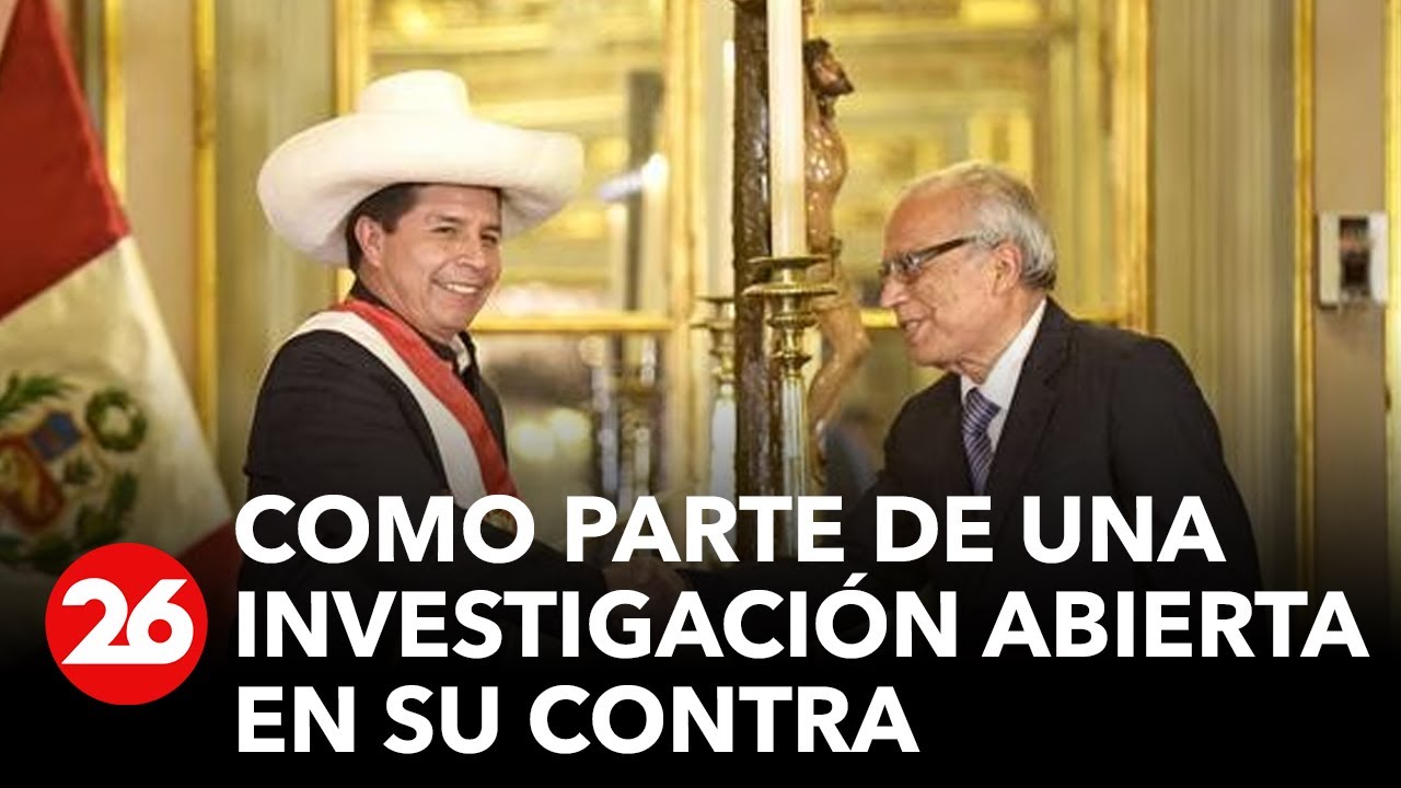 Autoridades peruanas ordenan el embargo de bienes de Pedro Castillo