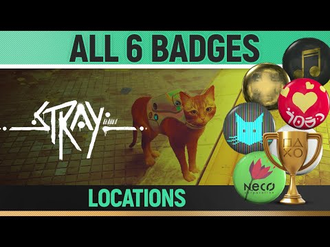 Stray - All 6 Badge Locations 🏆 Full Guide