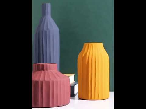 Ceramic flower vase set