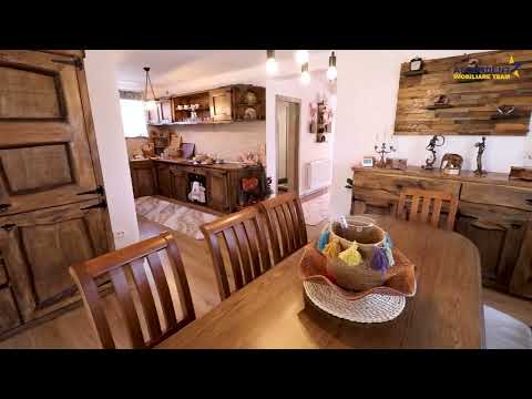 Refugiu pretios:jacuzzi, lemn masiv,2.000 mp teren,4 dormitoare, cuptor, investitie turistica — Video
