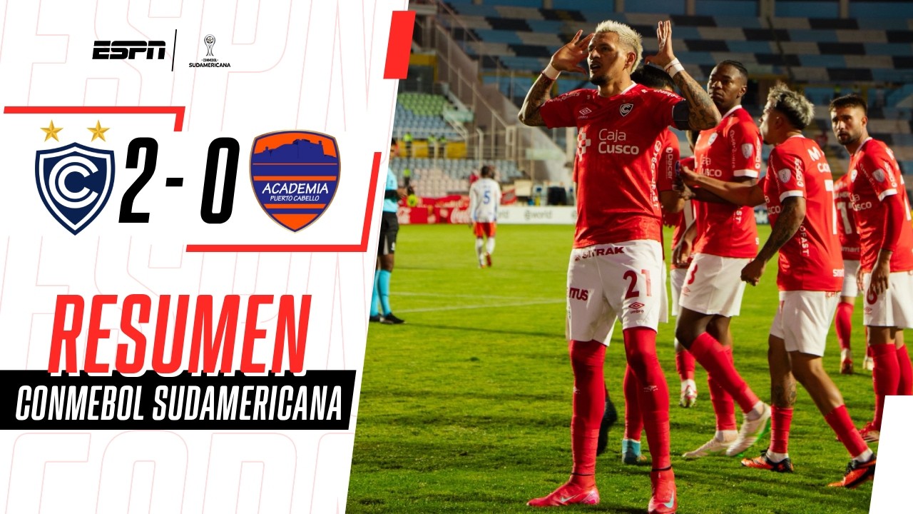CIENCIANO SE HIZO FUERTE EN PERÚ Y QUEDÓ PRIMERO EN SU GRUPO | Cienciano 2-0 P. Cabello | RESUMEN