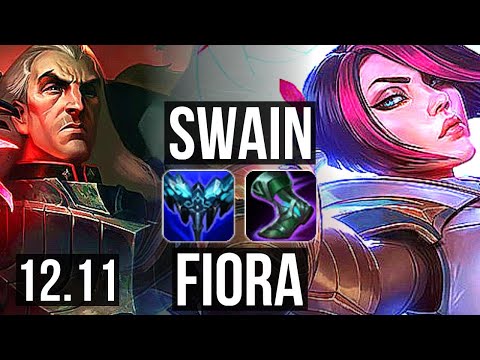 SWAIN vs FIORA (TOP) | 6/0/3, 71% winrate, Dominating | KR Master | 12.11